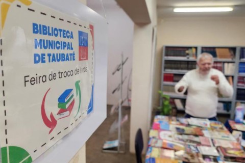 Biblioteca Municipal de Taubaté promove nova edição da Feira de Troca de Livros nesta sexta